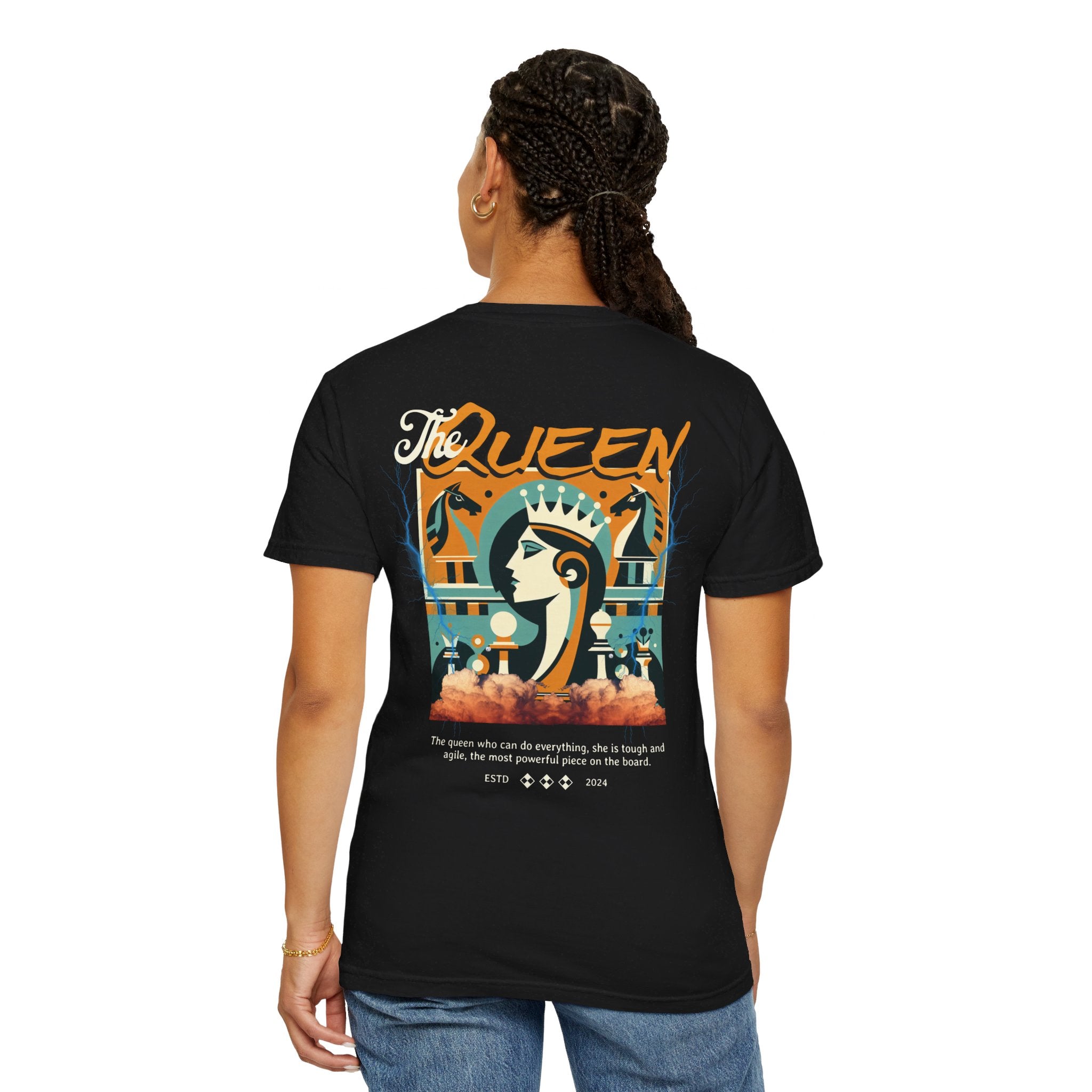 T Shirt With Design On Back |Women's The Queen T-Shirt| We Are Royalty