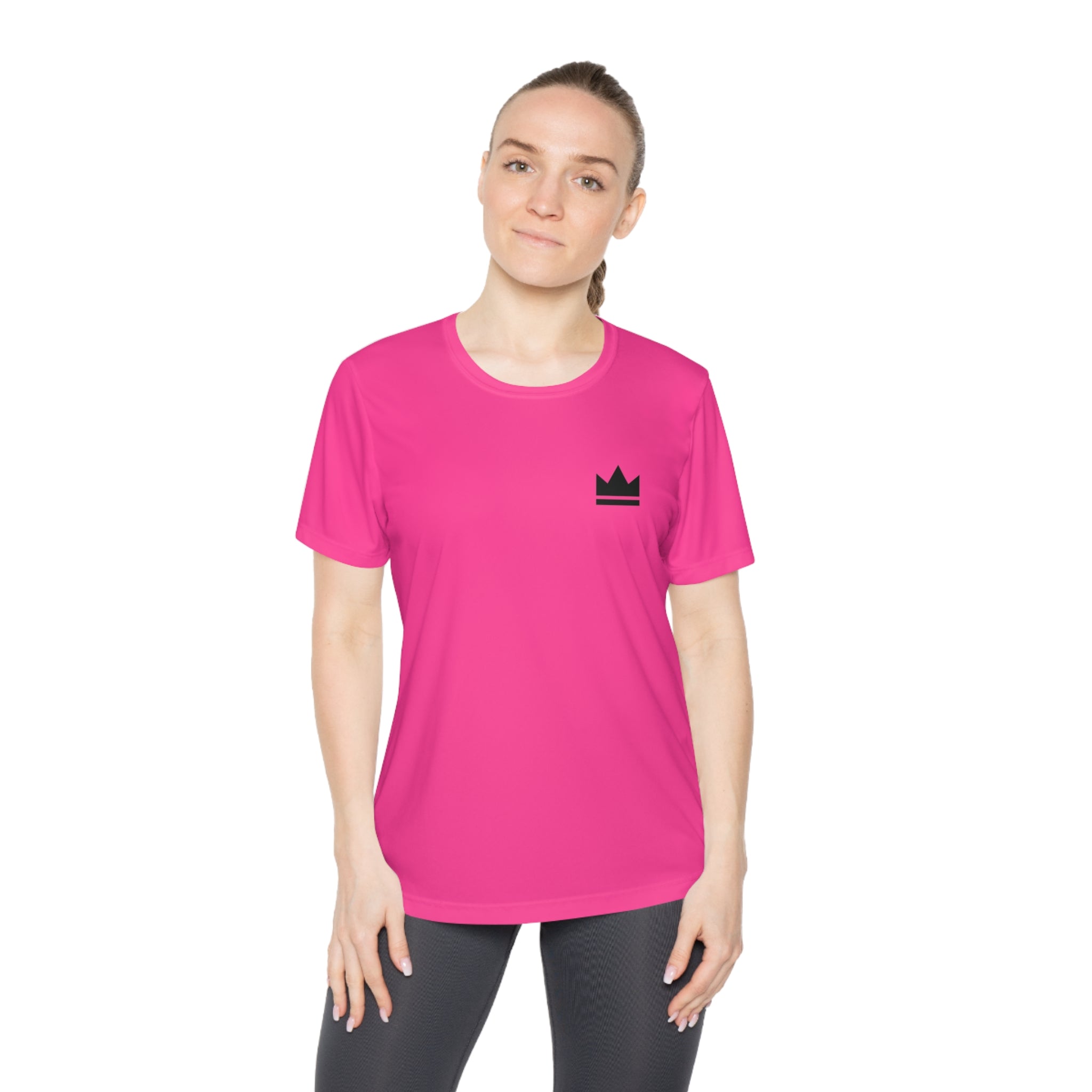 Women's W.A.R Black Logo Moisture Wicking  Tee