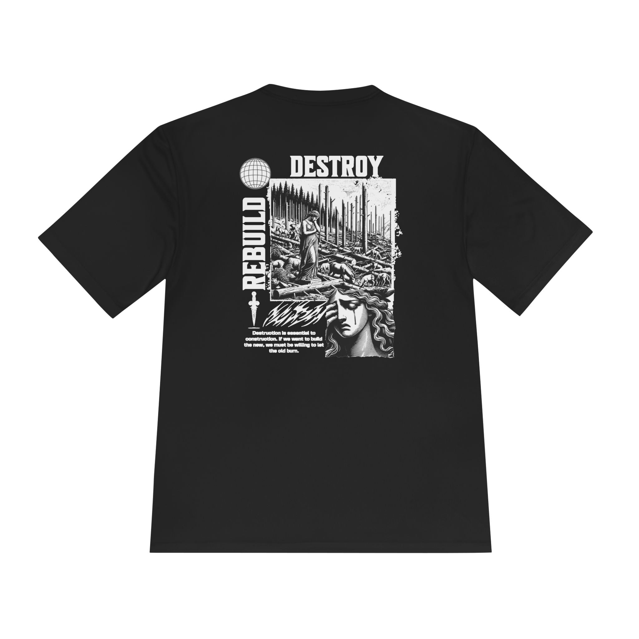 Unisex Destroy & Rebuild Moisture Wicking Tee