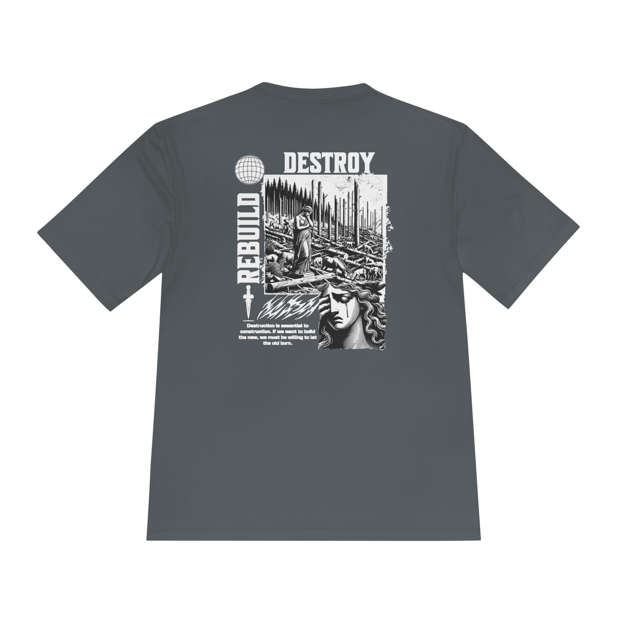 Unisex Destroy & Rebuild Moisture Wicking Tee