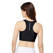 Women W.A.R Logo Padded Sports Bra